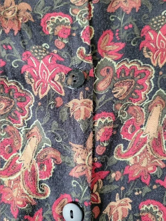 NORTHERN REFLECTIONS 90s floral paisley maxi dress with short sleeves - Picture 11 of 13